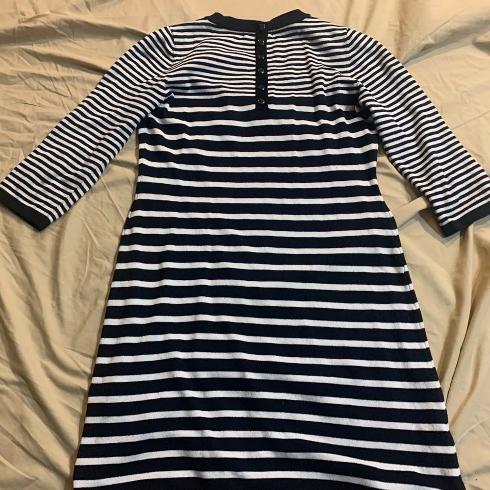 Pink Rose Striped Sweater Dress - Picture 9 of 10